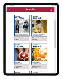 Digitales THEMA-Magazin im Abonnement auf dem Table